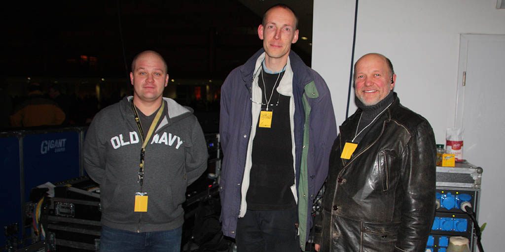 Krzysztof  Sarniak - oświetlenie, Frere Bart TAIZE - organizator, Jurek Taborowski - dźwięk