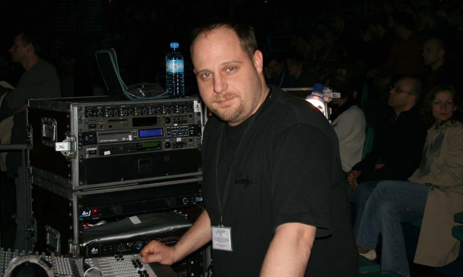 Louie Nicastro - front sound engineer